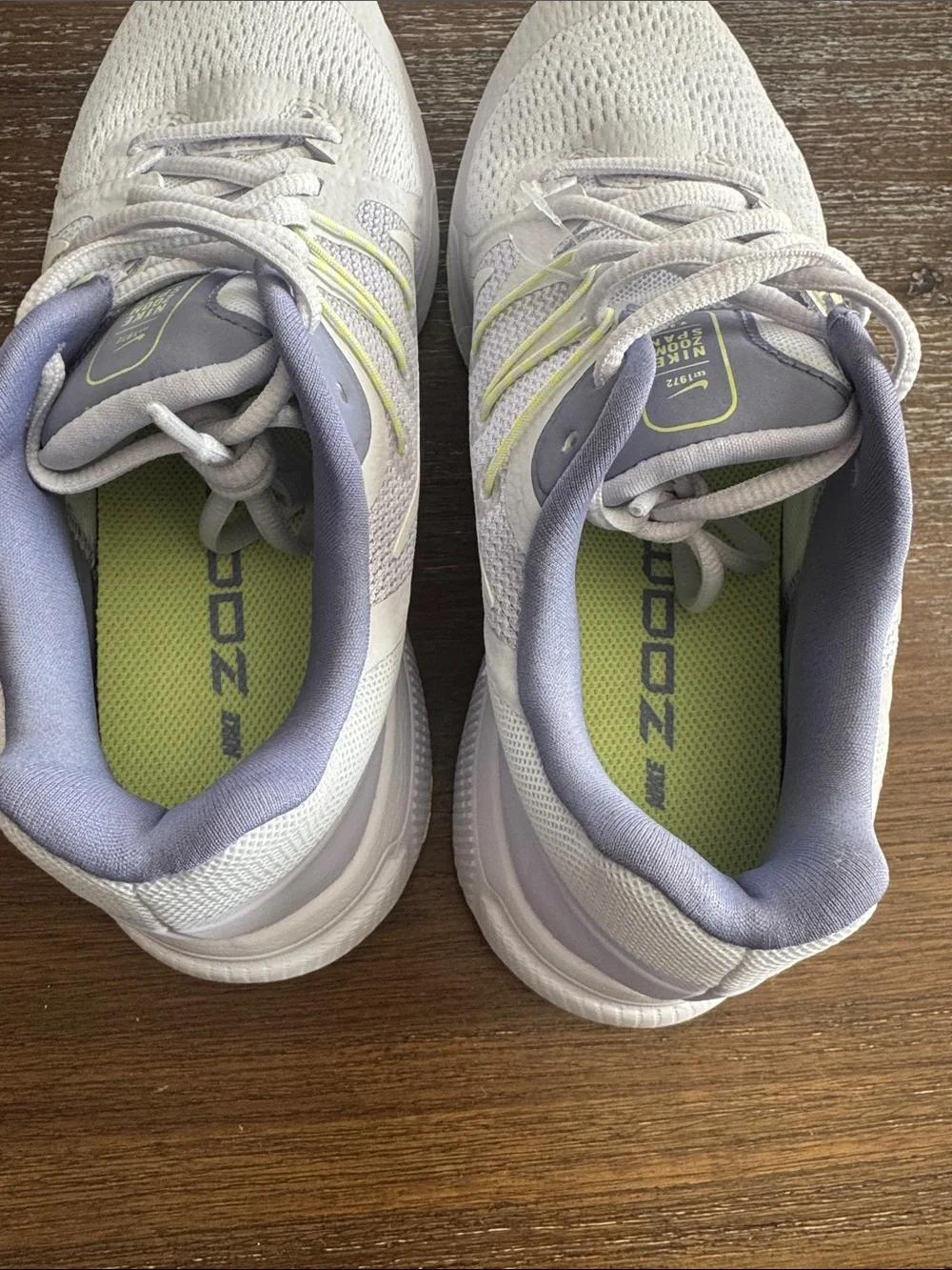 Nike Zoom Span 3 Running Womens Iris Whisper Violet Summit White Green Size 8